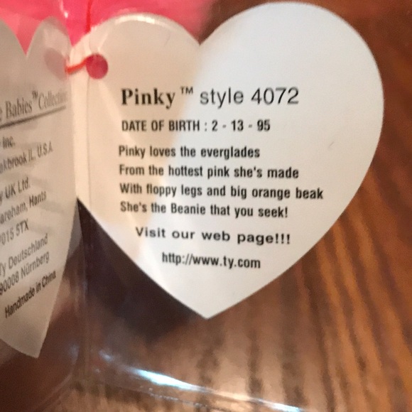 Ty Other Pinky The Pink Flamingo Ty Beanie Baby Poshmark